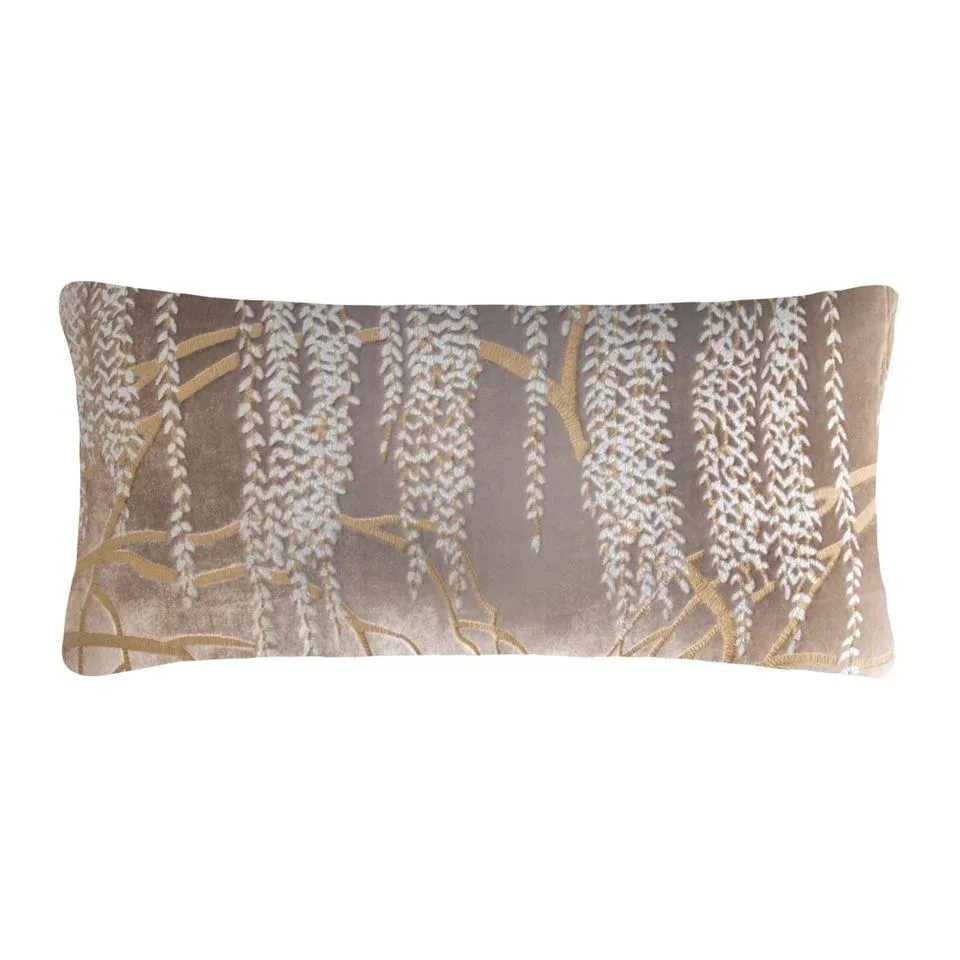 Metallic Willow Coyote Velvet Pillows
