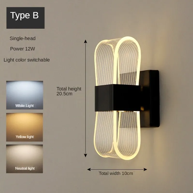 Nordic LED Wall Light for Bathrooms and Dining Rooms